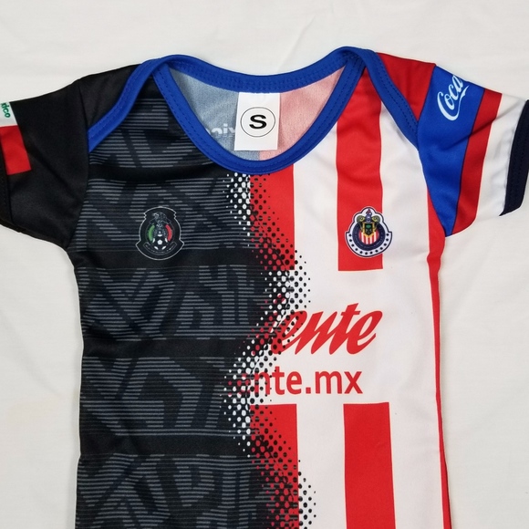 Unbranded One Pieces Chivas Mexico Baby Soccer Jersey One Piece